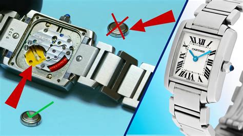 cartier watch battery change.